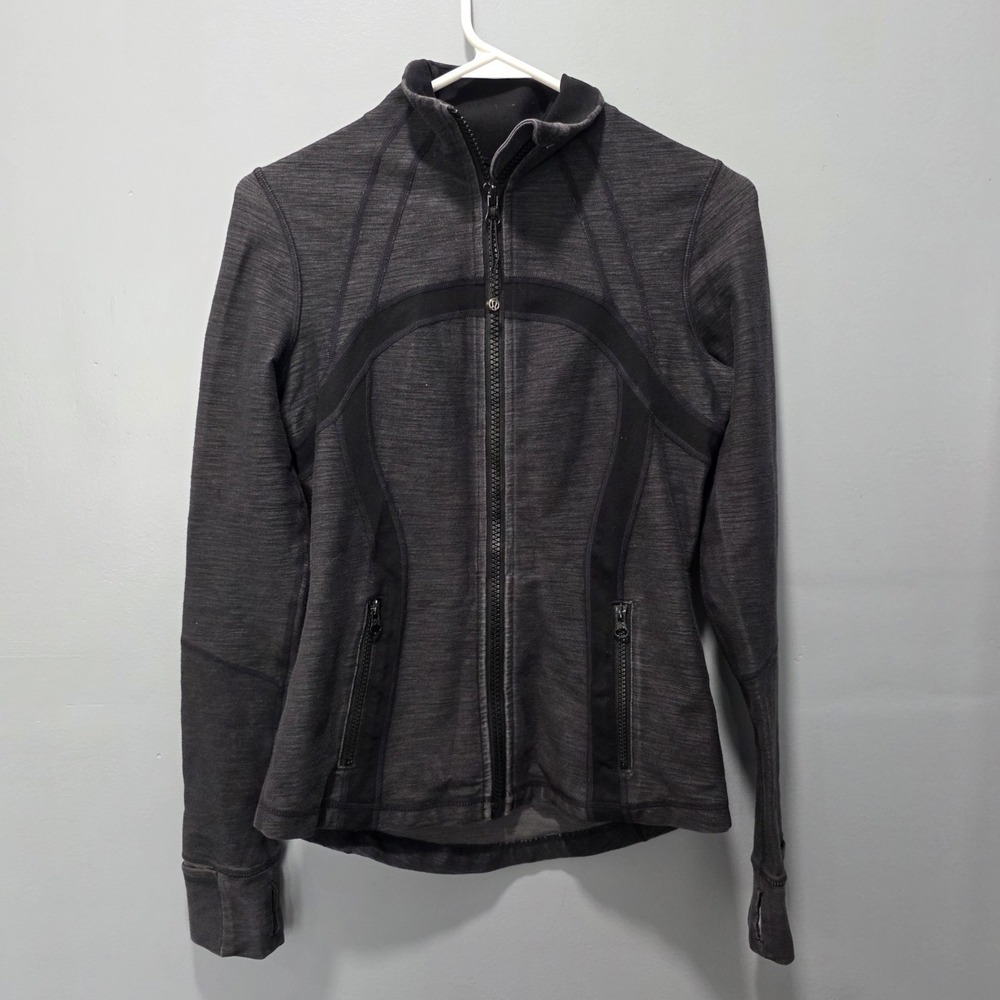 Lululemon Jacket Size 6 Gray Full Zip Womens Define